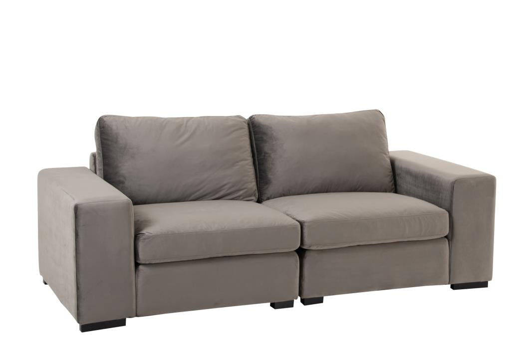 SOFA | 2-SITZER | SAMT GRAU