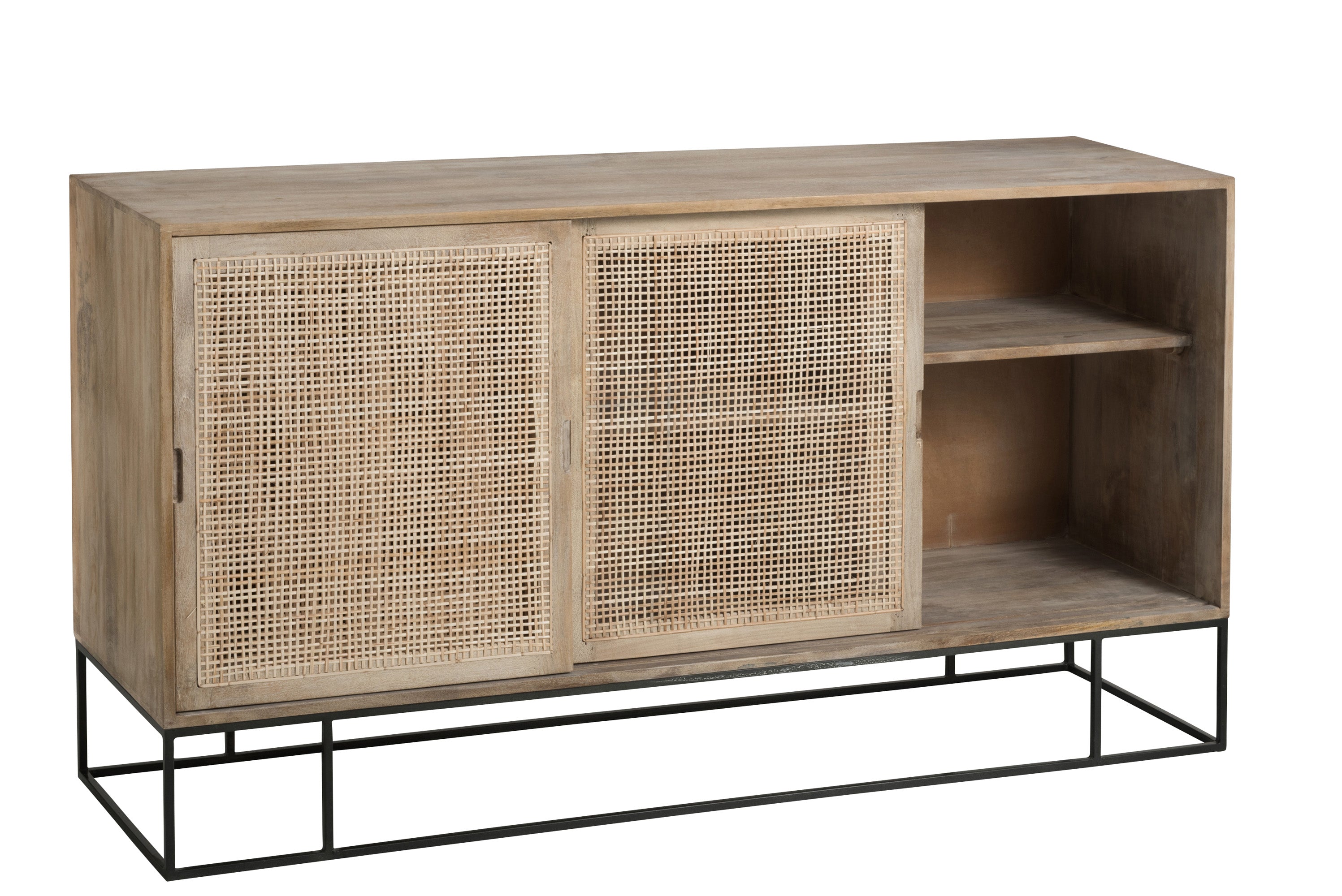 SIDEBOARD 3SCHIEBETÜREN WEIDE GEWOBEN MANGO NATUR (160x45x85cm)