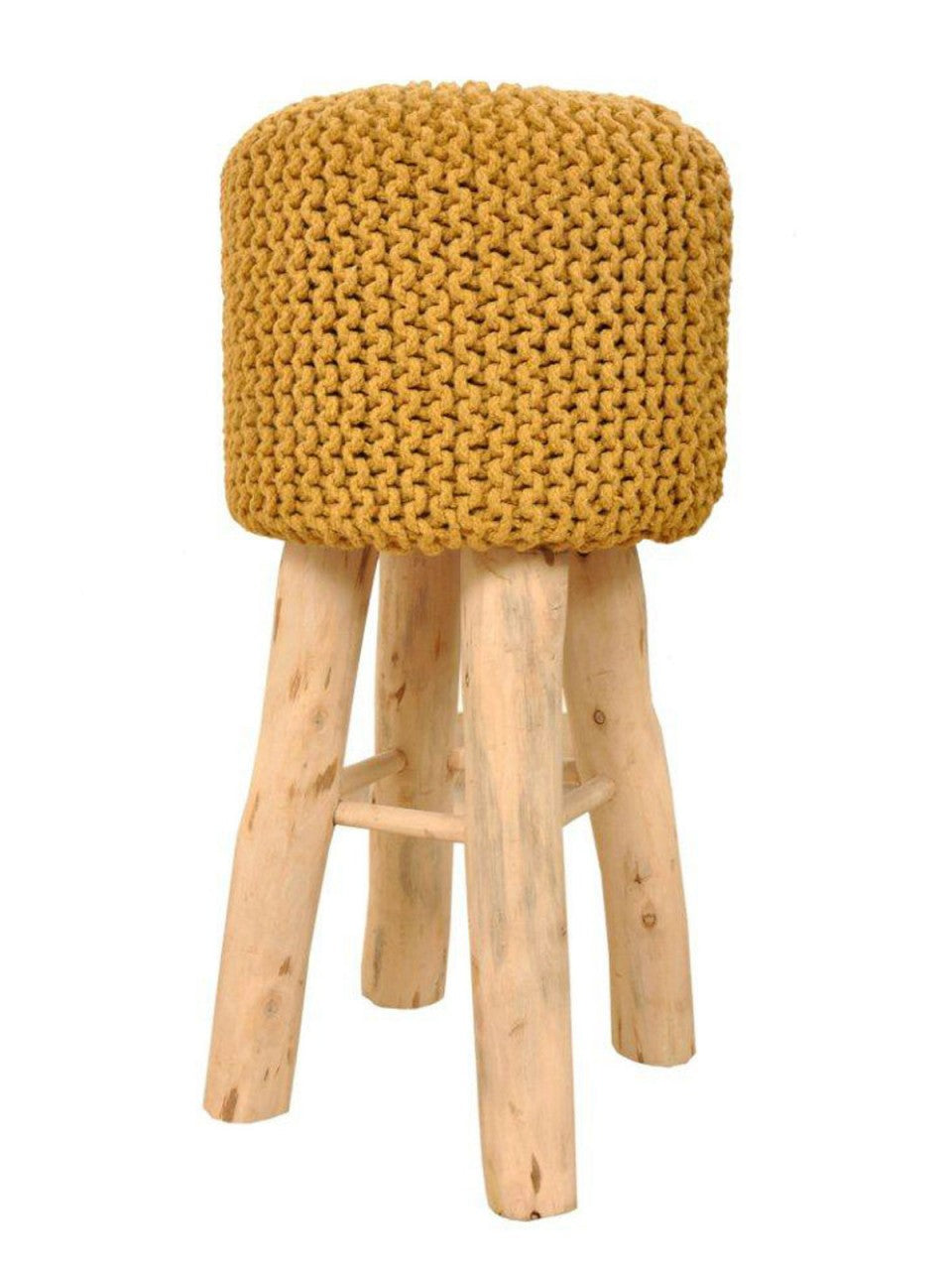 Barhocker Tresen-Hocker Küchenhocker Bistro-Hocker Barstuhl mit Holzfüßen Ø 35 cm Höhe 72 cm